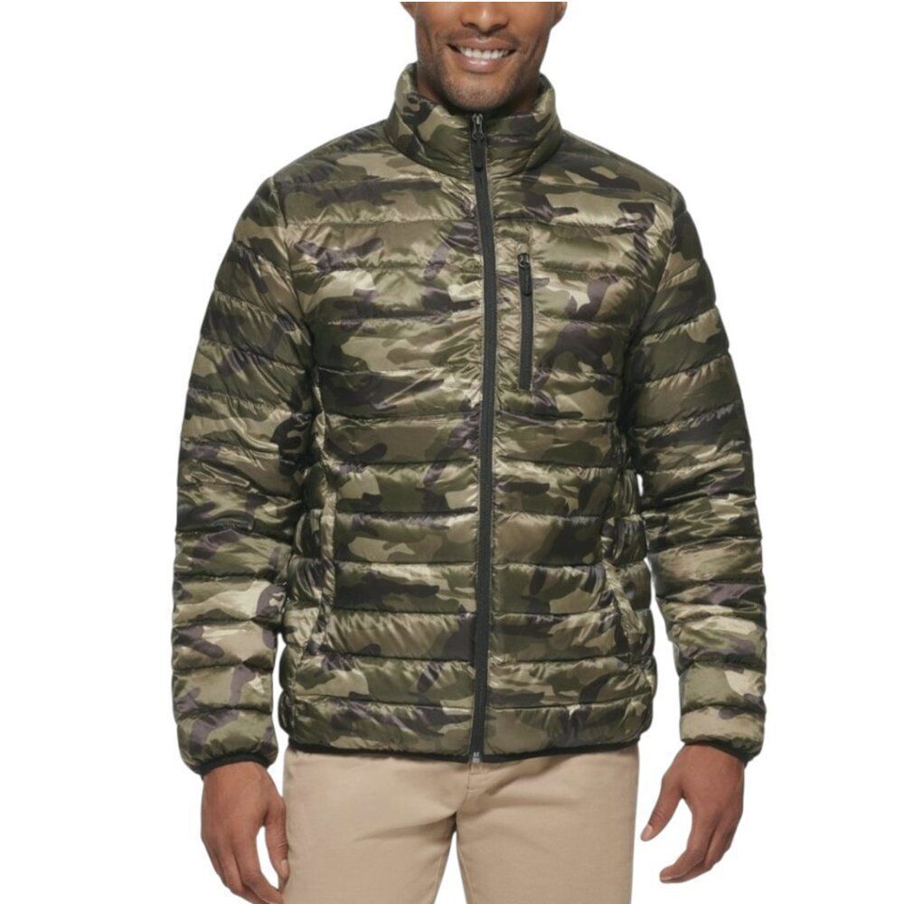 Club Room Men's Down Packable Quilted Puffer Jacket, Camouflage, Men's S